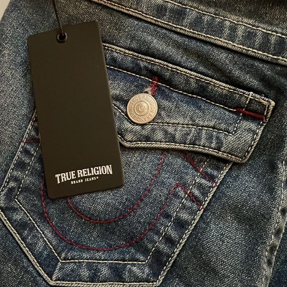 True Religion Billie Mid Rise straight jeans 28 waist NWT - Picture 1 of 10